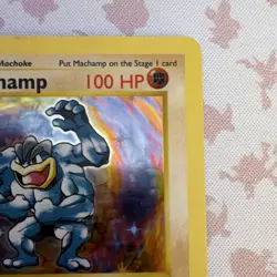 Pokemon Machamp 8/102 Base Set 1st Edition Holo Rare 1999 Wizards Card - Image 3