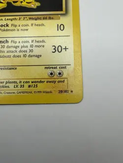 Pokemon TCG Electabuzz Base Set 20/102 Regular Unlimited Rare - Image 5