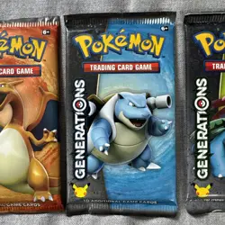 Pokemon Generations Booster Pack x4 Complete Set 20th Anniversary Factory Sealed - Image 4