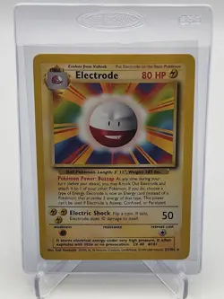 1999 Pokemon Electrode 21/102 Base Set Unlimited Non-Holo Rare LP TCG WOTC - Image 1