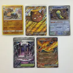 Pokemon Card Lot (5 Cards) - Vintage Modern Hyper Ultra IR SIR Reverse Holo Rare - Image 1