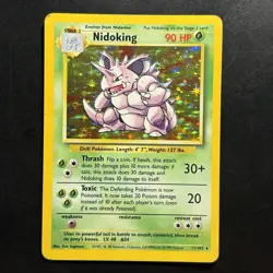 Pokemon Vintage Holo Nidoking Base Set 11/102 Wizards Of The Coast 1999 Tcg - Image 1