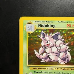 Pokemon Vintage Holo Nidoking Base Set 11/102 Wizards Of The Coast 1999 Tcg - Image 2