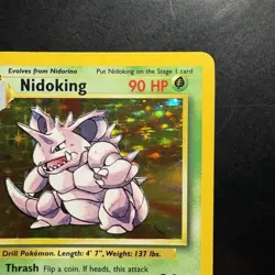 Pokemon Vintage Holo Nidoking Base Set 11/102 Wizards Of The Coast 1999 Tcg - Image 3