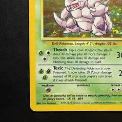 Pokemon Vintage Holo Nidoking Base Set 11/102 Wizards Of The Coast 1999 Tcg - Image 5