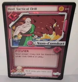 RED TACTICAL DRILL #109 RARE FOIL CARD DBZ CCG Dragonball Z (Score) Android Saga - Image 1