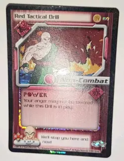 RED TACTICAL DRILL #109 RARE FOIL CARD DBZ CCG Dragonball Z (Score) Android Saga - Image 2