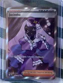 Pokemon TCG Jacinthe Trainer-Supporter Full Art Ultra Rare 182/198 English - Image 1