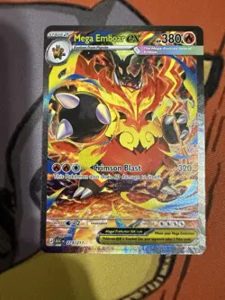 Pokemon TCG Mega Emboar Ex 273/217 Special Illustration Rare Ascended Heroes NM - Image 1