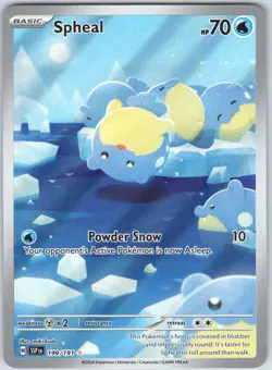 Spheal 199/191 Illustration Rare Surging Sparks Pokemon NM - Image 1