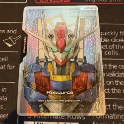 GUNDAM TCG CARD GAME - GD01 / R-009 C+ GUNDAM AERIAL - RESOURCE - FOIL - Image 1