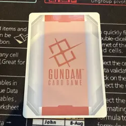 GUNDAM TCG CARD GAME - GD01 / R-009 C+ GUNDAM AERIAL - RESOURCE - FOIL - Image 2