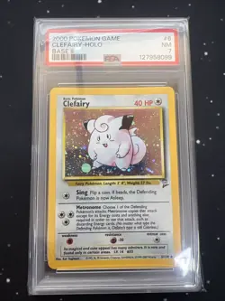 2000 Pokemon Game Base II CLEFAIRY HOLO 6/130 PSA 7 NM - Image 1