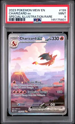 Pokemon TCG: Scarlet & Violet 151 Charizard EX SIR 199/165 Mint PSA 9 - Image 1