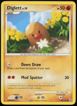 Diglett 85/132 MP Secret Wonders Common Pokemon - Image 1