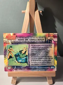 Pokemon Round One Equals Defeat Topps Mewtwo Strikes Back #26 Movie Animation - Image 2