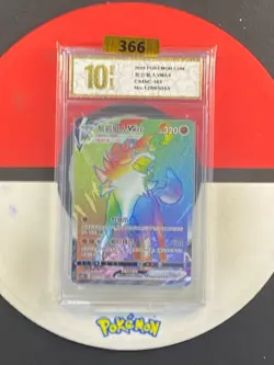 Pokemon TCG S-Chinese Sword &Shield Lycanroc V SR CS4bC 163 Grade10 - Image 1