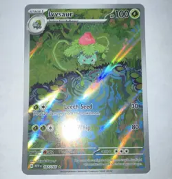 Pokemon Ivysaur 167/165 Illustration Rare Full Art SV151 Holo Ikegami English - Image 1