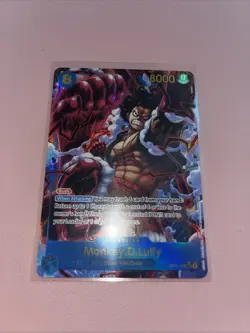 One Piece A Fist of Divine Speed Monkey D Luffy OP11-118 Secret Rare SEC - Image 1
