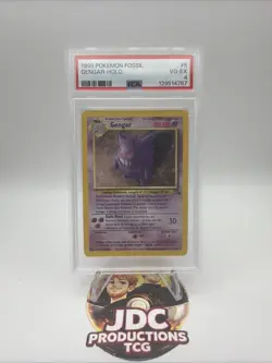 Pokemon Gengar Holo Rare 1999 Fossil Unlimited #5/62 VG-EX PSA 4 - Image 1