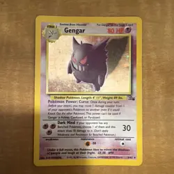 Gengar #5/62 Pokemon Fossil 1999 Holo Rare WOTC Unlimited — Lightly Played - Image 2