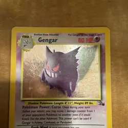 Gengar #5/62 Pokemon Fossil 1999 Holo Rare WOTC Unlimited — Lightly Played - Image 3