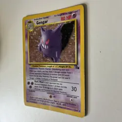 Gengar 5/62 Fossil Unlimited Holo Rare 1999 Pokemon Card, English HP - Image 2