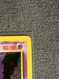 Pokemon Gengar TCG Fossil Holo Card 5/62 Unlimited Holo Rare (1999) Vintage LP - Image 4