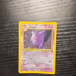 Pokemon Gengar 5/62 Fossil Holo Rare 1st Edition 80 HP English 1999 - Image 1