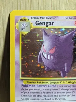 Pokemon Gengar Holographic Black Star Rare 5/62 1999 Fossil Wizards Of The Coast - Image 5