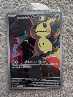 Team Rocket's Mimikyu 238/217 Illustration Rare Ascended Heroes Pokemon TCG NM/M - Image 1