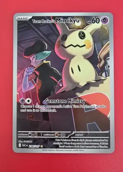 Team Rocket's Mimikyu 238/217 Illustration Rare Ascended Heroes Pokemon TCG NM/M - Image 1