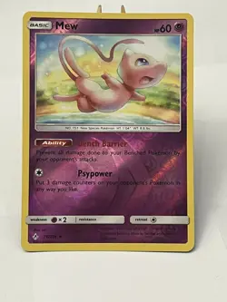 Mew 76/214 - Reverse Holo Rare Unbroken Bonds Pokemon TCG Card - NM - Image 1