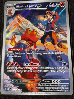 Ethan's Magcargo 222/217 Me: Ascended Heroes Illustration Rare Pokemon Card - Image 1