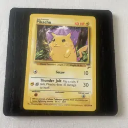 Pokemon Card Pikachu Base Set 2 Common 87/130 Near Mint - Image 1