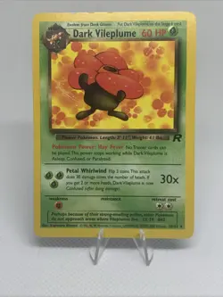 Pokemon Dark Vileplume TCG Non-Holo Card 30/82 LP Rare Rocket - Image 1