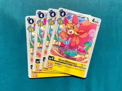ShoeShoemon EX7-025 Playset Digimon Liberator Card Game x4 - Image 1