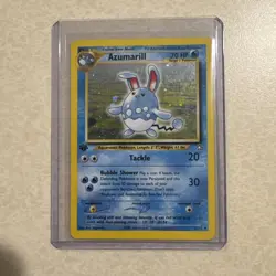 NM Azumarill 2/111 1st Edition Neo Genesis Holo Rare Pokemon Card - Image 1
