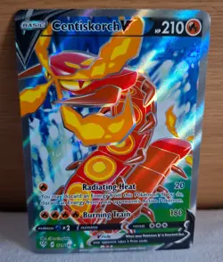 Centiskorch V 179/189 Swsh03 Darkness Ablaze Pokemon Card Full Art Holo TCG - Image 1