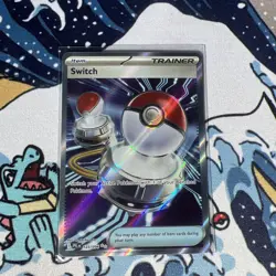 Switch Full Art Phantasmal Flames 123/094, NM Pokemon Card - Image 1