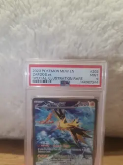 Pokemon TCG Zapdos EX Card 202/165 Scarlet Violet-151 Mint PSA 9 SIR. 📈💥 - Image 2