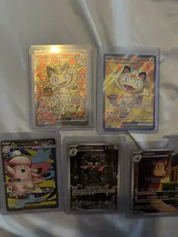 Pokemon Perfect Order Set of 5 Cards Includes Meowth EX #121 SIR Full Art NM - Image 1