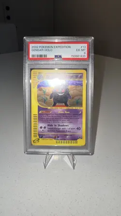 Pokemon PSA 6 EX-MINT 2002 Gengar 13/165 Expedition Holo Rare Card with 1 SWIRL - Image 4