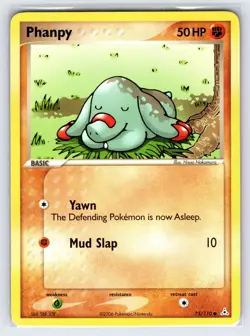 Phanpy 75/110 2006 EX Holon Phantoms Pokemon Card Common - Lp/Vlp - Image 1