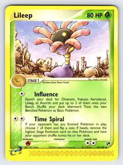 Lileep 42/100 2003 EX Sandstorm Pokemon Card TCG Nintendo e-Series Uncommon VLP - Image 1