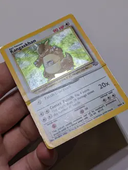 Kangaskhan Jungle Holo Card 5/64 Unlimited Rare Pokemon TCG CREASE - HP - Image 2