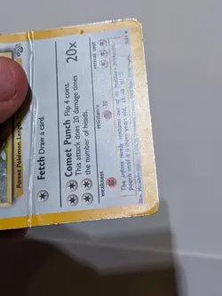 Kangaskhan Jungle Holo Card 5/64 Unlimited Rare Pokemon TCG CREASE - HP - Image 3