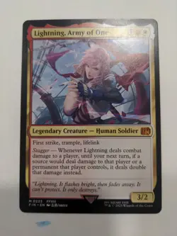 Magic the Gathering Final Fantasy Lightning Army of One Regular Card #233 - Image 1