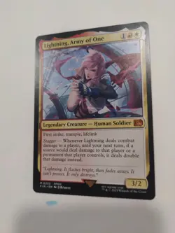 Magic the Gathering Final Fantasy Lightning Army of One Regular Card #233 - Image 2