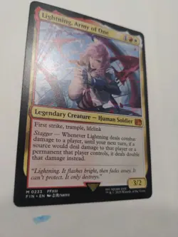 Magic the Gathering Final Fantasy Lightning Army of One Regular Card #233 - Image 3